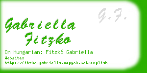 gabriella fitzko business card