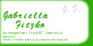 gabriella fitzko business card